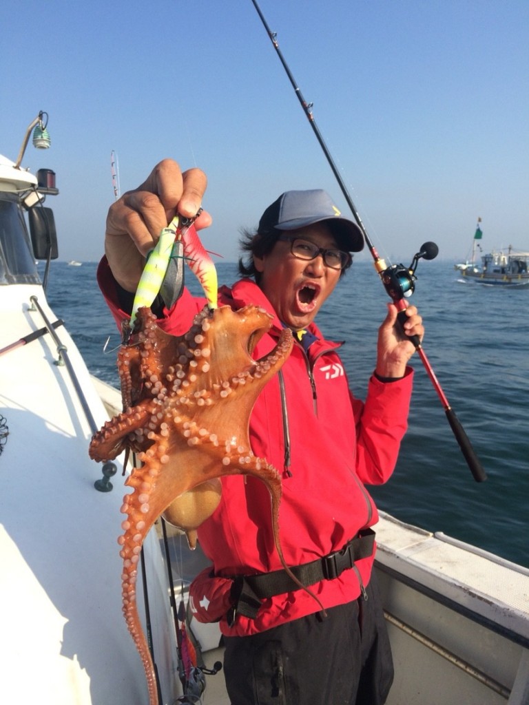 自身は初体験 明石タコ をタコエギとテンヤ狙いで兵庫県明石 魚英さんに 宮澤幸則
